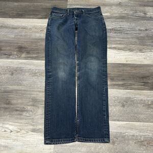 Levis 511 Red Tab Faded Dark Wash Blue Mens 30x30 Slim Fit Stretch‎ Denim Jeans